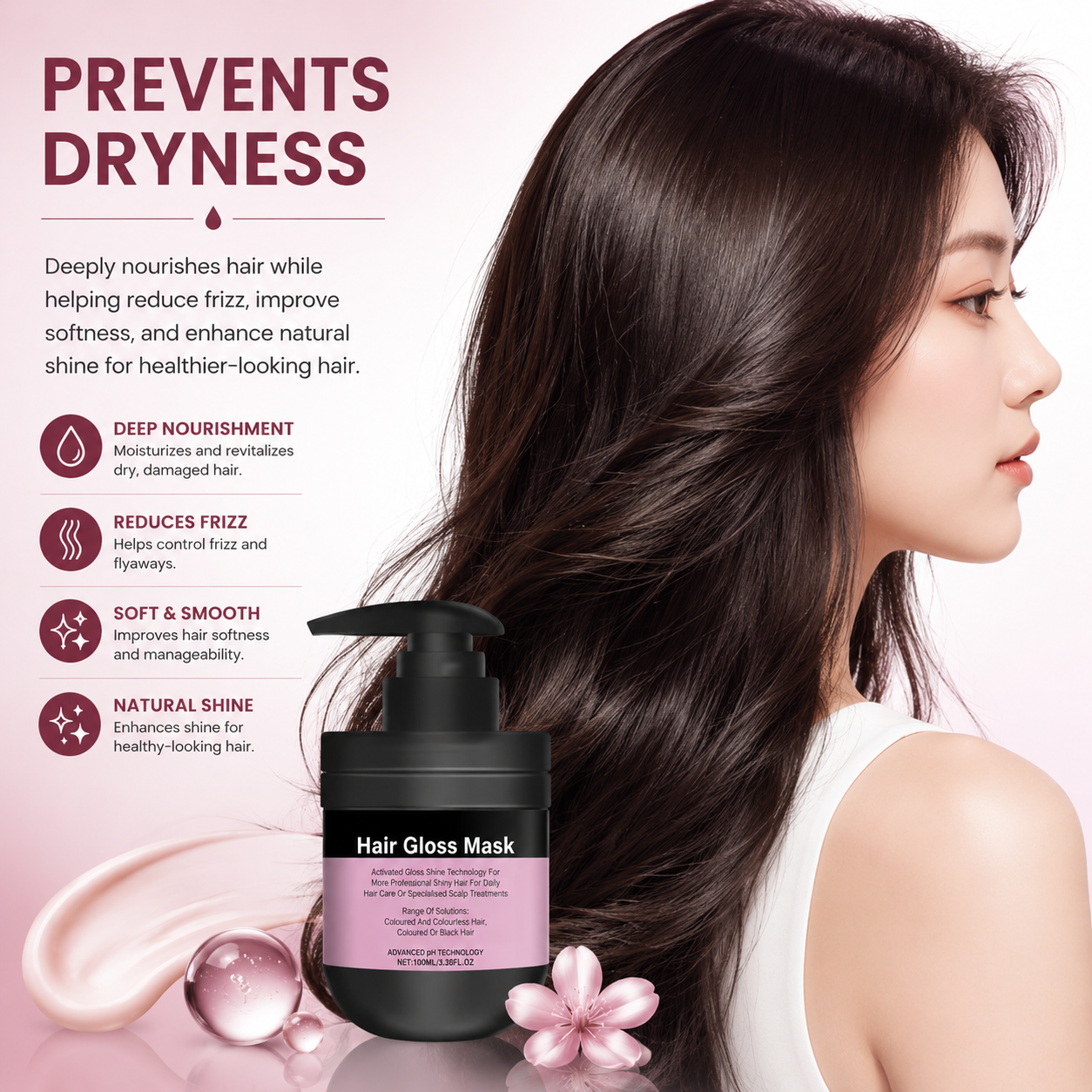 Soft & Bright Hair Mask | Intensive Nourishing & Hair Care Formula